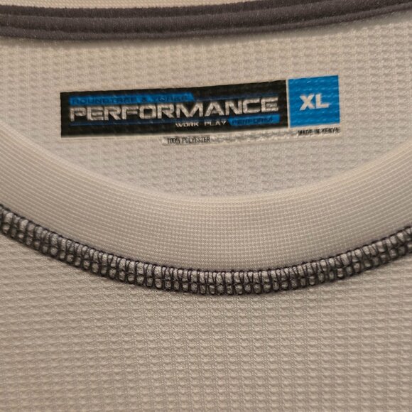 Roundtree and Yorke Performance White Workplay Thermal Shirt Size XL - Picture 6 of 8